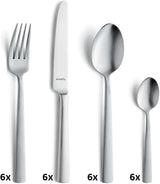 Amefa Ventura Bestekset 6 Personen, 24 Delen, RVS 18/0, Keuken Naty Shop