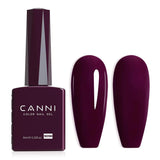 CANNI gel nagellak, semi-permanent, donkerpaars, nagellak, UV-gel, losweken, manicure
