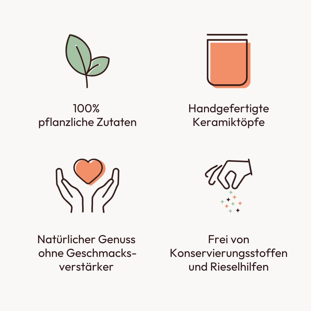 Potluck | Raclette Gewürz | Würzmischung im Keramiktopf | 70g | Veganistisch, glutenvrij en met natuurlijke ingrediënten