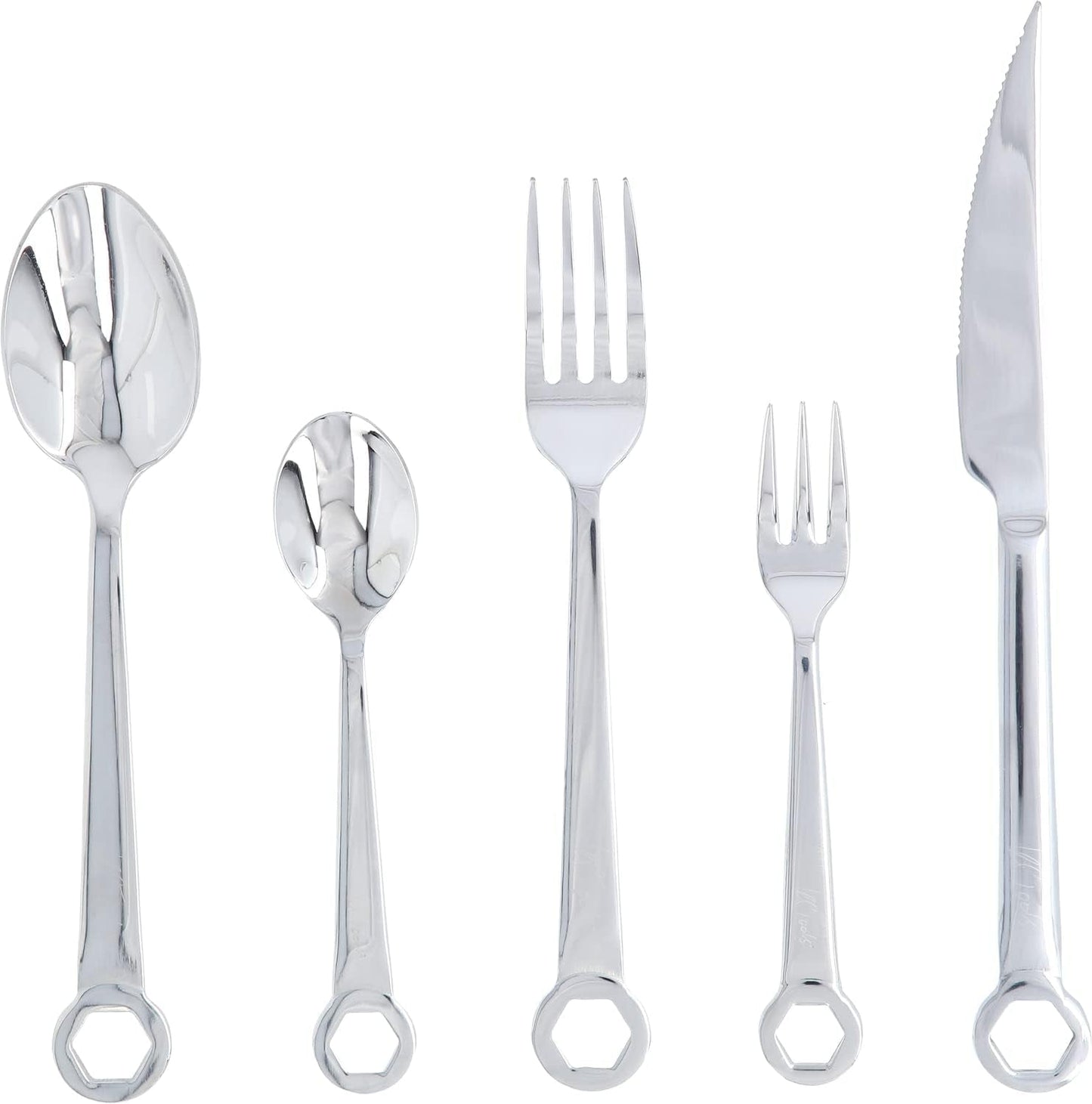 Bestekset 5-delig, RVS Kitchen Naty Shop