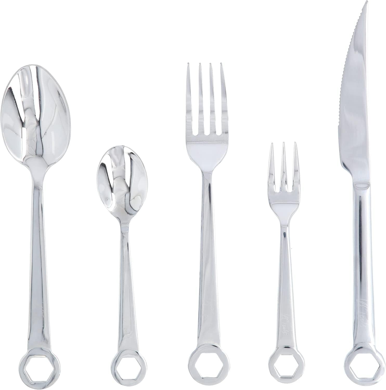 Bestekset 5-delig, RVS Kitchen Naty Shop