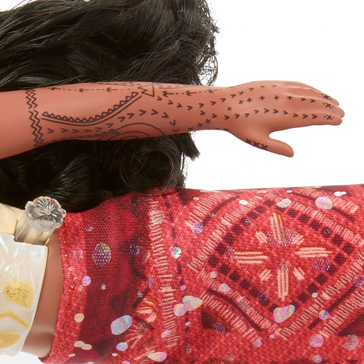 Mattel Toys Disney Moana 2 Tautai Moana zwemmodepop met 2 accessoires, van kleur veranderende bovenkant en benen voor zwembewegingen Geïnspireerd door de film JFF09
