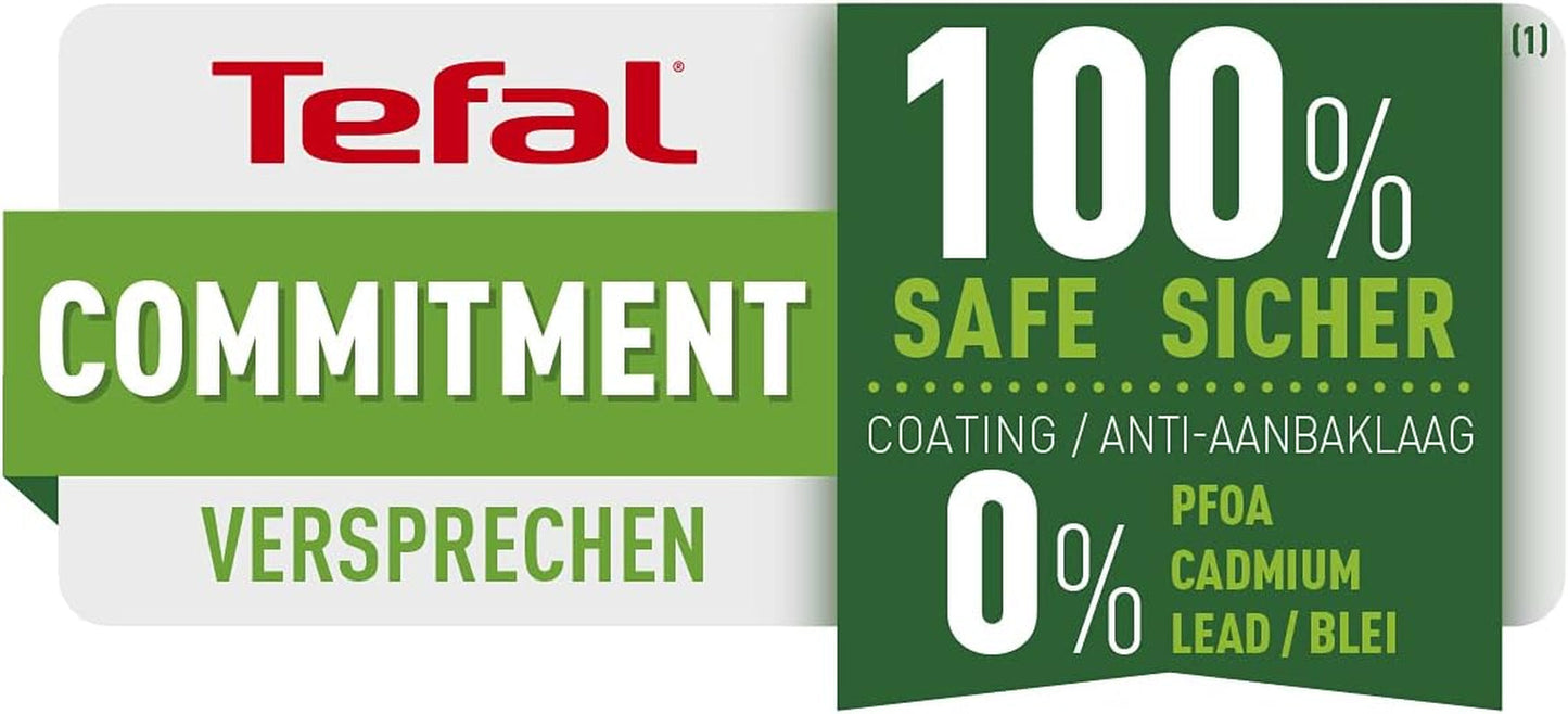 Tefal Easy Cook & Clean, antiaanbaklaag, temperatuurindicator, niet aanbevolen voor inductie Potten en pannen Naty Shop