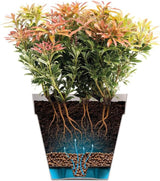 elho Loft Urban Round 40 - Bloempotten voor buiten - 100% gerecycled plastic - Ø 38,5 x H 35,3 cm - Geel/Oker