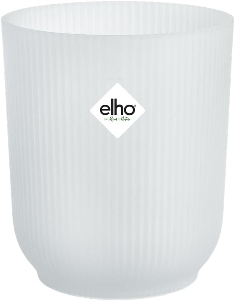 elho Vibes Fold Orchid Hoog 12,5cm - Orchideeënpotten voor binnen - Bloempotten voor binnen - 100% gerecycled plastic - Wit/Zijdewit