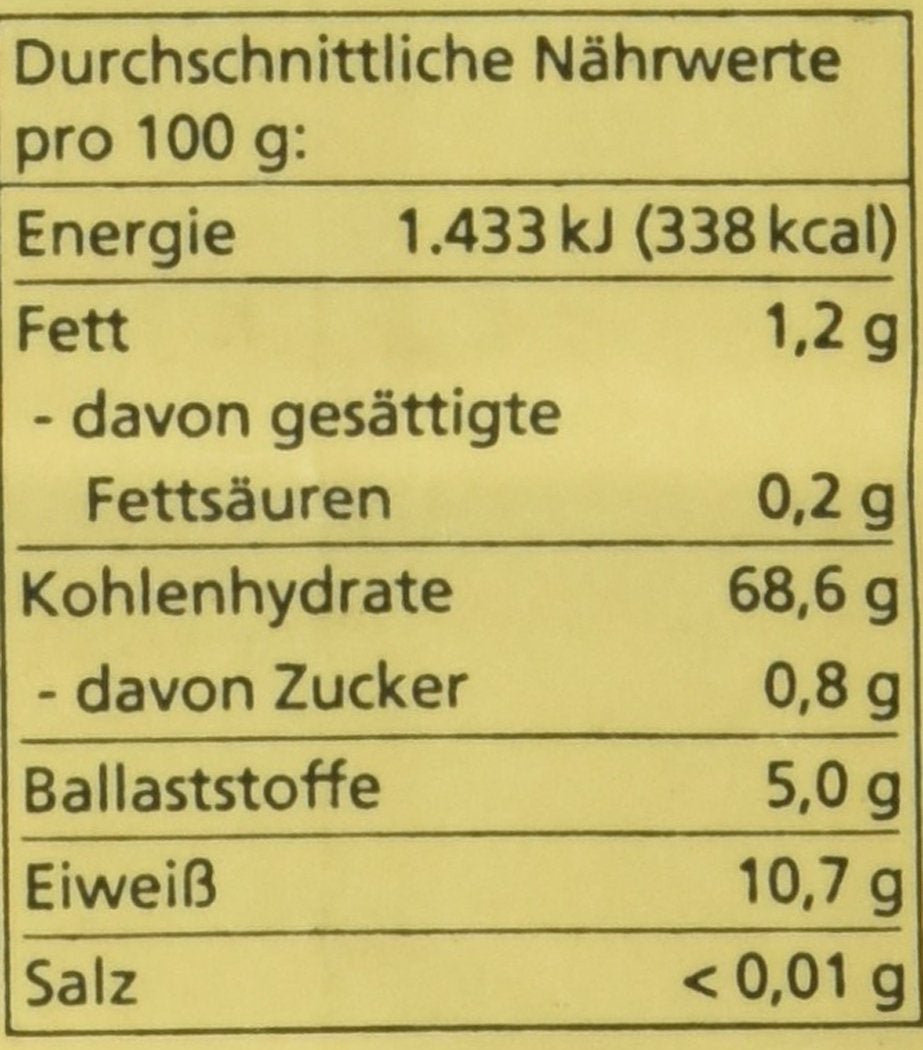 Biologisch tarwegriesmeel, 500 g (verpakking kan variëren)