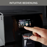 Krups Intuition Preference volautomatische espressomachine met smartphone-achtige bediening, 3,5" kleurentouchscreen, Smart Slide technologie, intuïtief verlichtingssysteem, 11 dranken, melkcontainer, EA873810