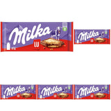 Milka LU – Alpenmelkchocolade met knapperige LU-koekjes – 87g
