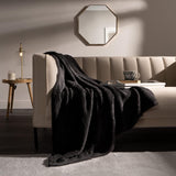 Brentford's Teddy Fleece Deken Groot Beddeken Pluche Superzacht Warm Slaapbank Sprei Zwart - 150 X 200 Cm Bedden en Dekens Besuche den Brentfords-Store