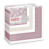 Fato - Droogpapieren servetten, airlaid, textieleffect, verpakking van 50 servetten, 40X40 gevouwen in 4-formaat, Tropicana Decor