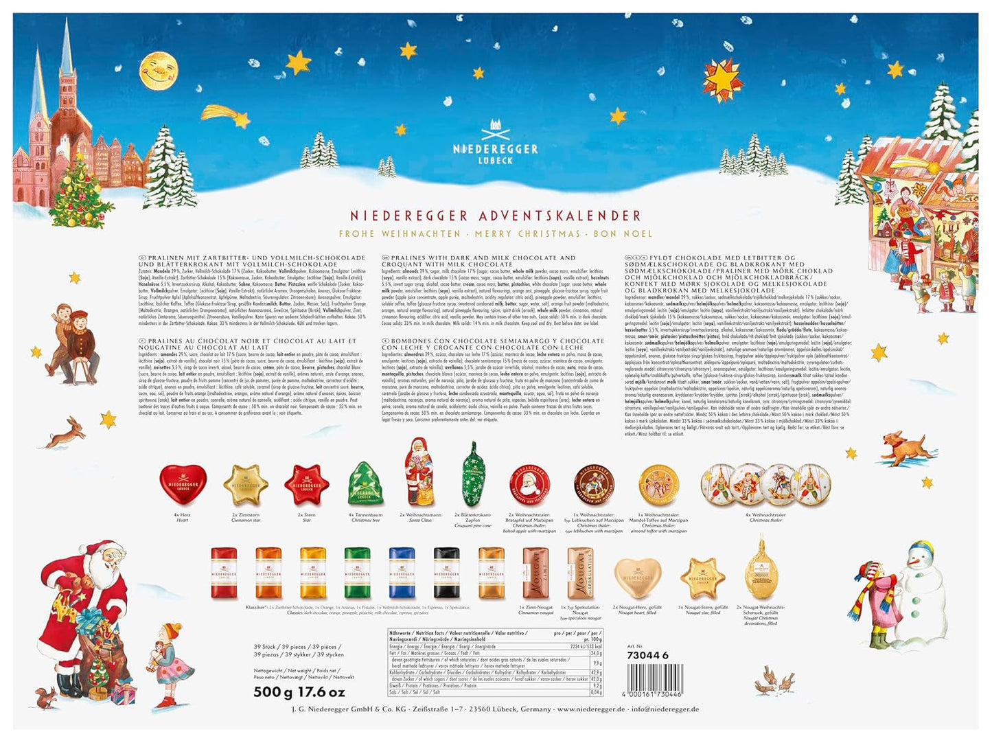 Adventskalender Niederegger Carrousel 500g