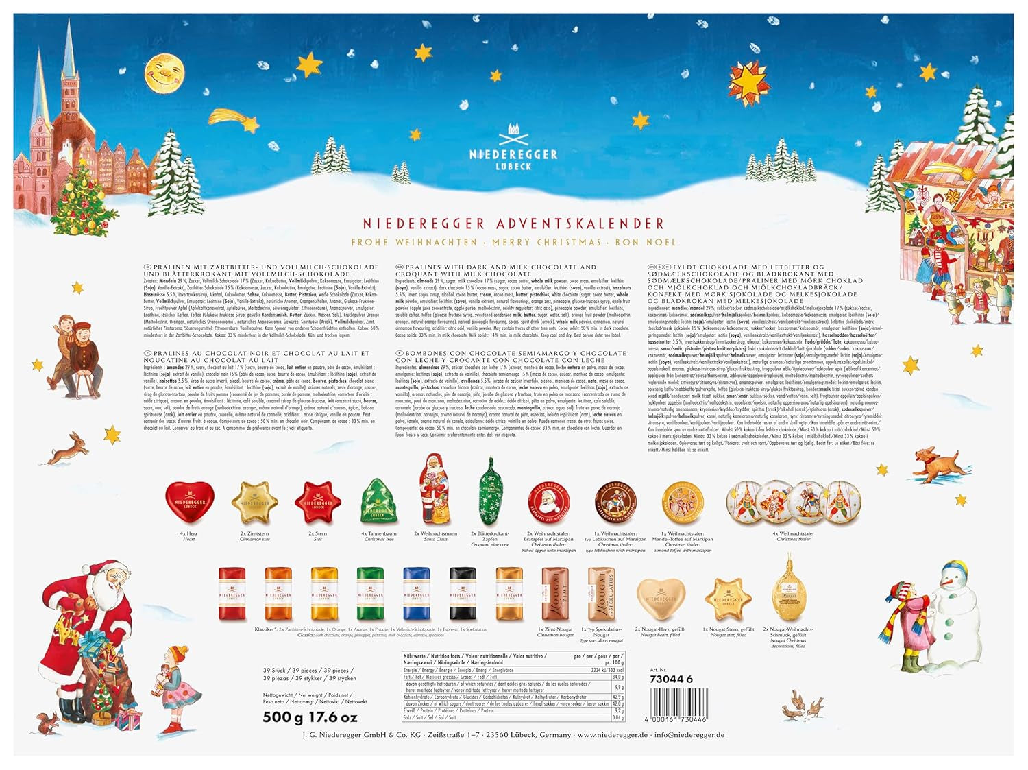 Adventskalender Niederegger Carrousel 500g