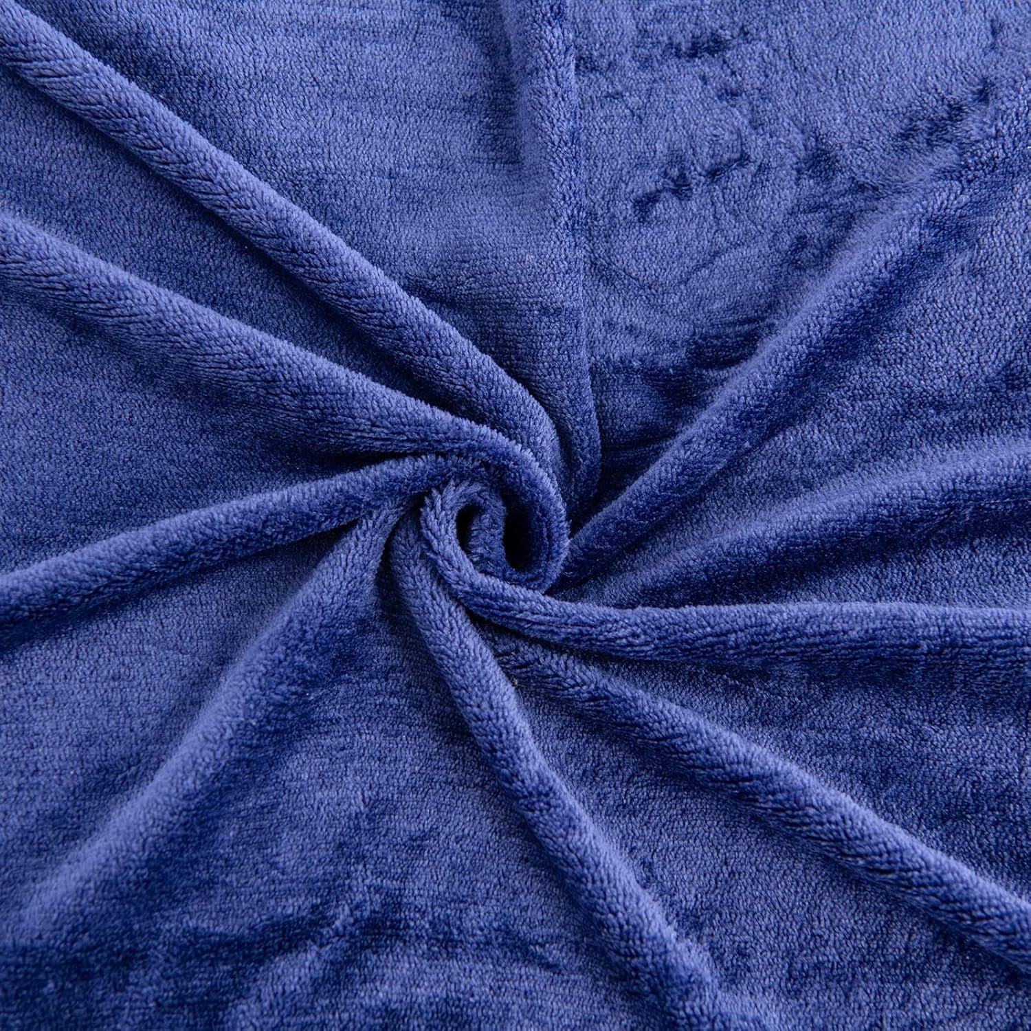 Kono Sherpa fleece deken, 150 x 200 cm, zacht, gezellig, pluizig, omkeerbaar, microvezel, vaste dekens voor bed, bank, bank (marineblauw, dubbel/dubbel) Bedden en dekens Besuche den KONO-Store
