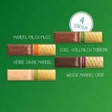 Finest Selection Variety Amandelcrunch – 10 x 250 g – Gevulde en ongevulde chocoladespecialiteiten