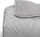 Foppapedretti Nacht&Natura dekbed voor tweepersoonsbed 2P; parelgolf, hoes van 100% katoen, Made in Italy Quilts en quilts Naty Shop