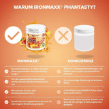 Ironmaxx Phantasty - Romige perzik 250G dosis | Veganistische Geschmackspulver Mit Echten Frucht- Oder Nussstückchen | Perfekter Zuckerersatz Zoetstoffen Naty Shop