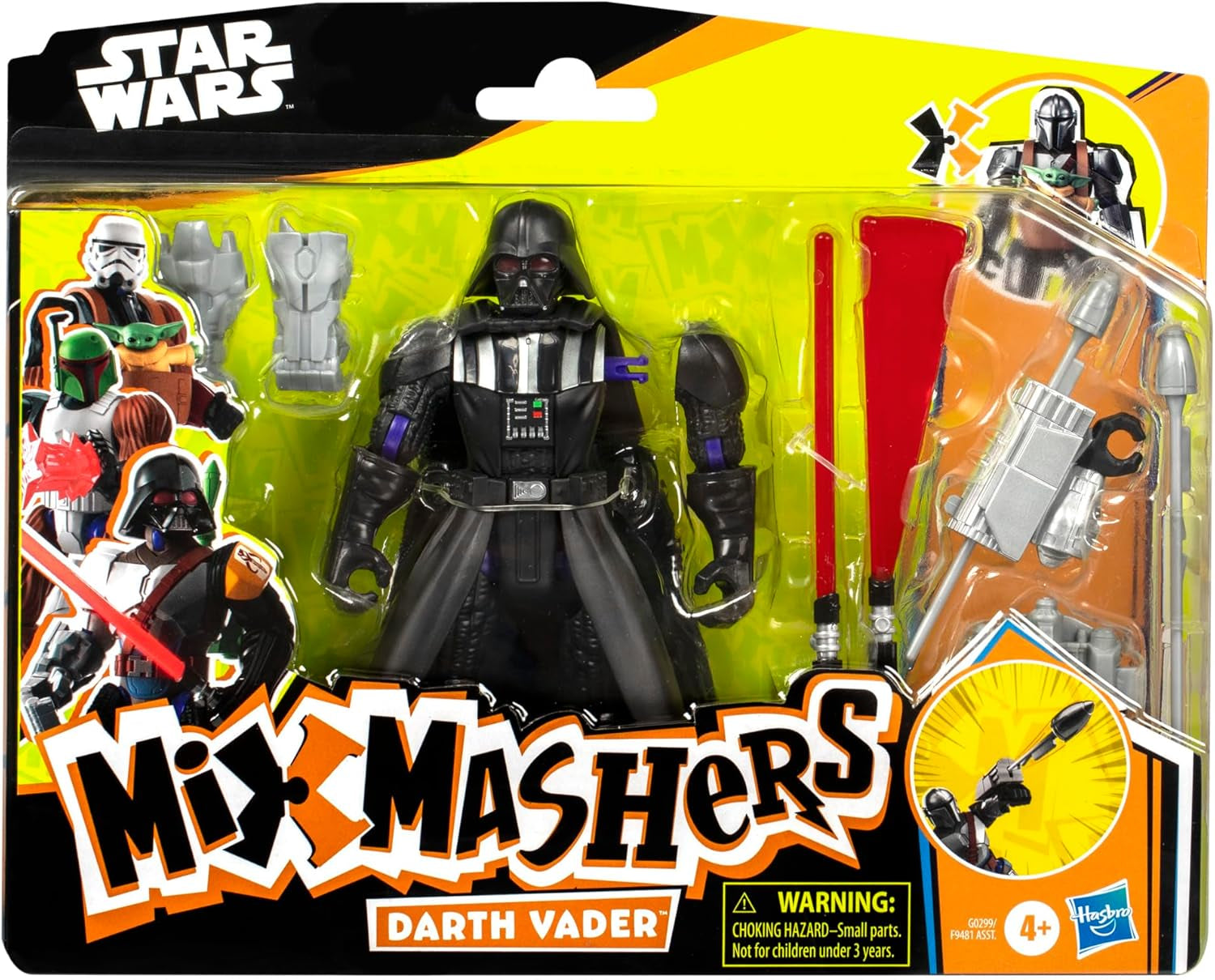 Star Wars Mixmashers Darth Vader Aanpasbare Mix-And-Match Deluxe actiefiguur en accessoires Actiefiguren Naty Shop