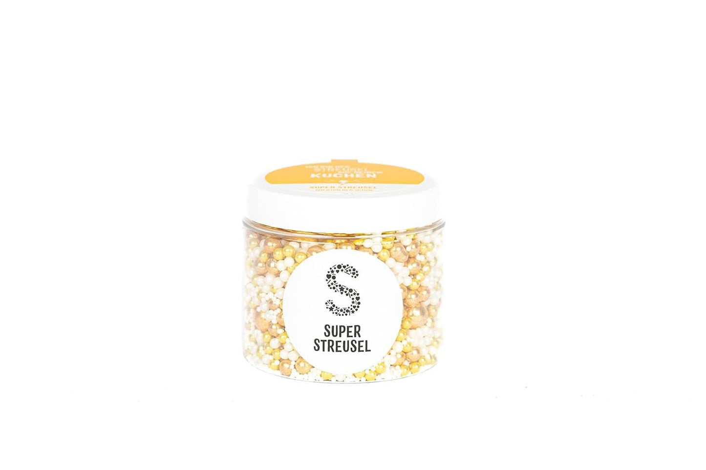 Super Streusel Gold Glimmer, hagelslag met kerstthema, 180 gram hagelslag Naty Shop