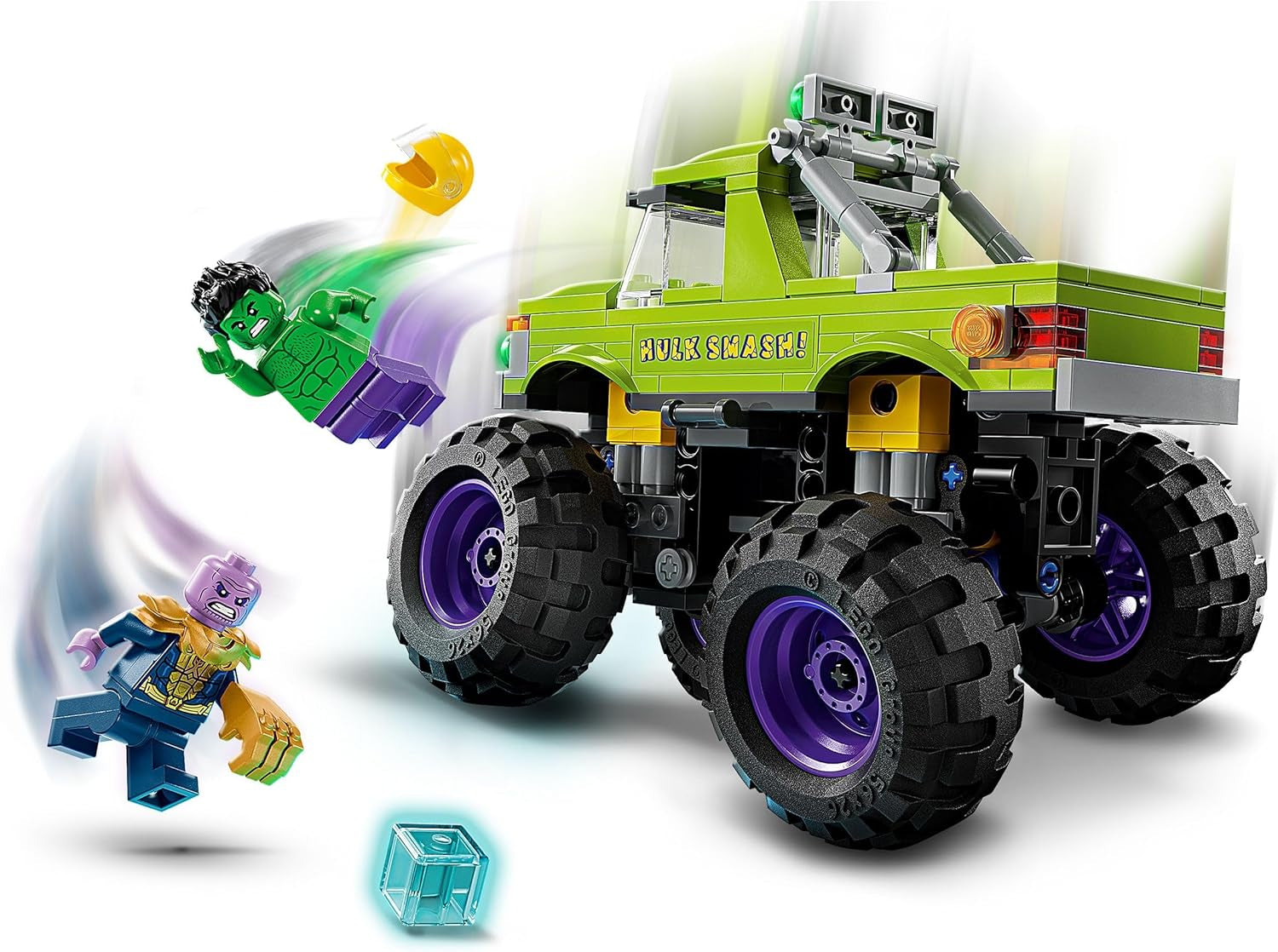 LEGO Marvel Hulk Truck Vs. Thanos - Superheldenbouwspeelgoed - Avengers voertuig en minifiguren - Monstertruck voor megaplezier - Cadeau voor jongens en meisjes vanaf 7 jaar - 76312 Bouwsets Besuche in LEGO-Store