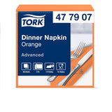 Tork Linstyle 509542 zwarte cocktailservetten, 1/4 vouw, 1-laags, 23,8 x 23,8 cm, 1 x 100 servetten