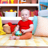 Bright Starts Giggle & Glow Bell Glow in the Dark Olifant Speelgoed Oball Gemakkelijk te vangen Newborn+ Unisex Babyspeelgoed Naty Shop