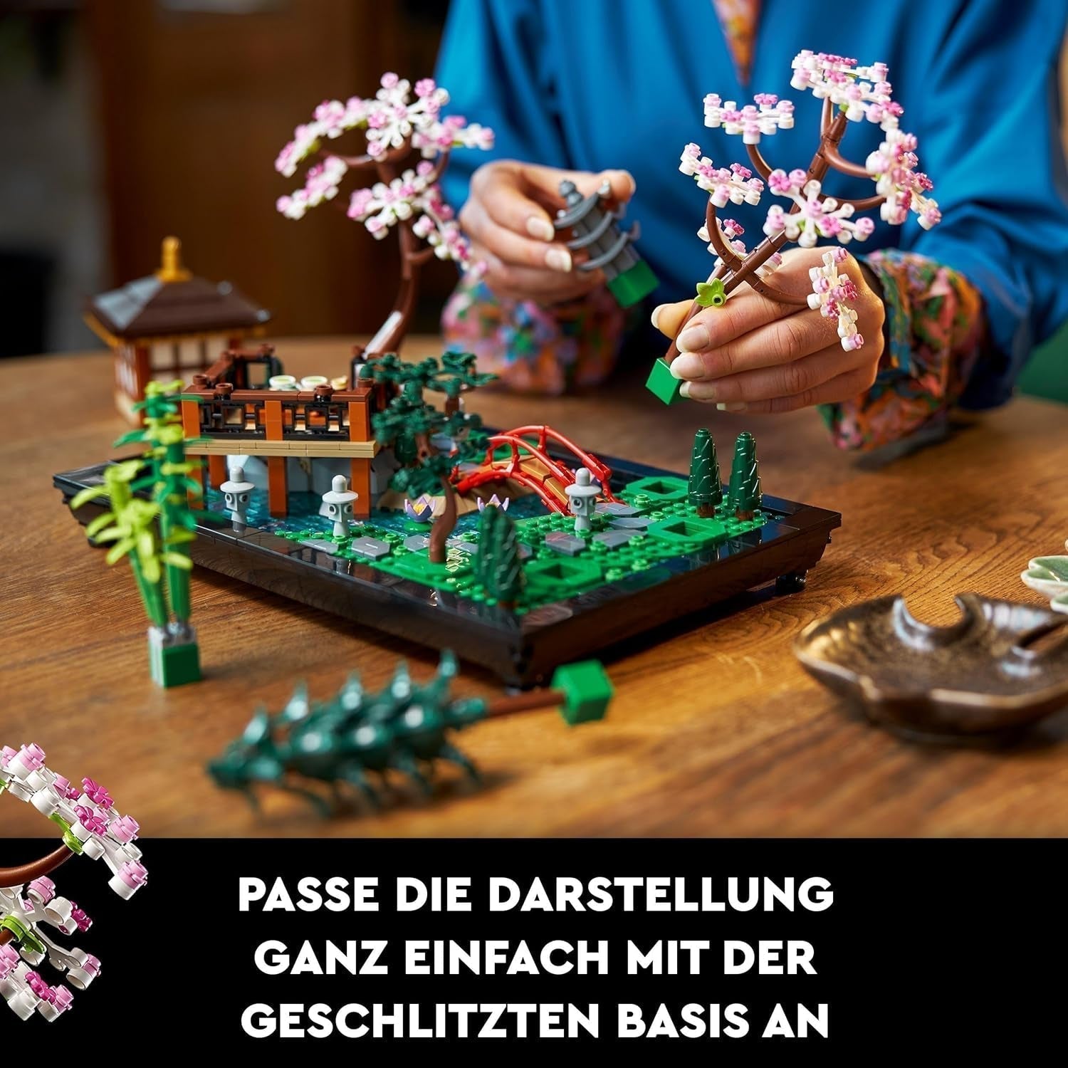 Lego Icons Garden Of Silence - Zen-botanische tuinset voor volwassenen met lotusbloemen - Aanpasbare, Japans geïnspireerde bureaudecoratie - Cadeau voor dames en heren 10315 Bouwsets Besuche in LEGO-Store