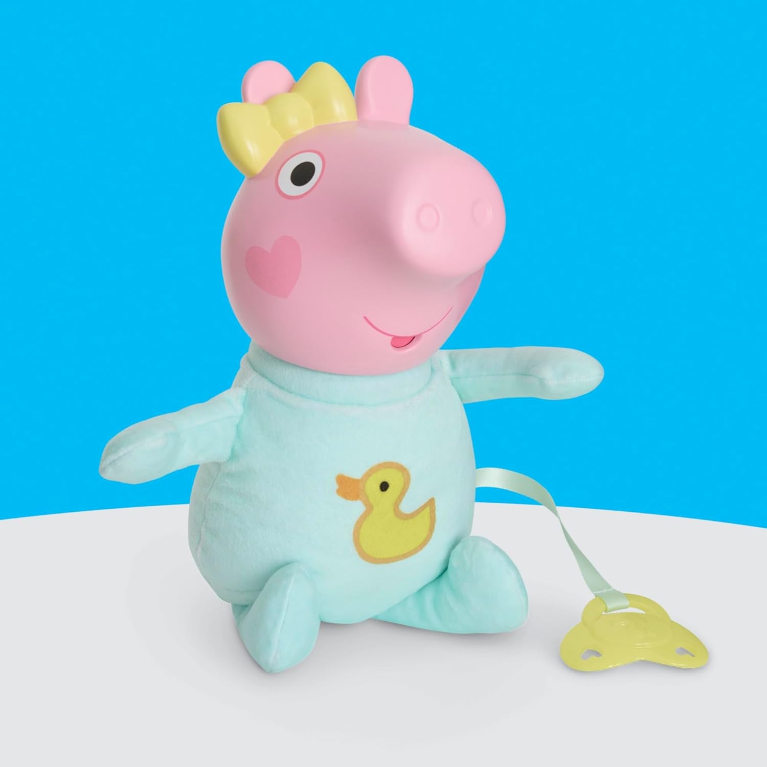 Peppa Pig 28 cm Evie interactieve pop met 20 geluiden en vele functies, speelgoedset voor kinderen vanaf 3 jaar