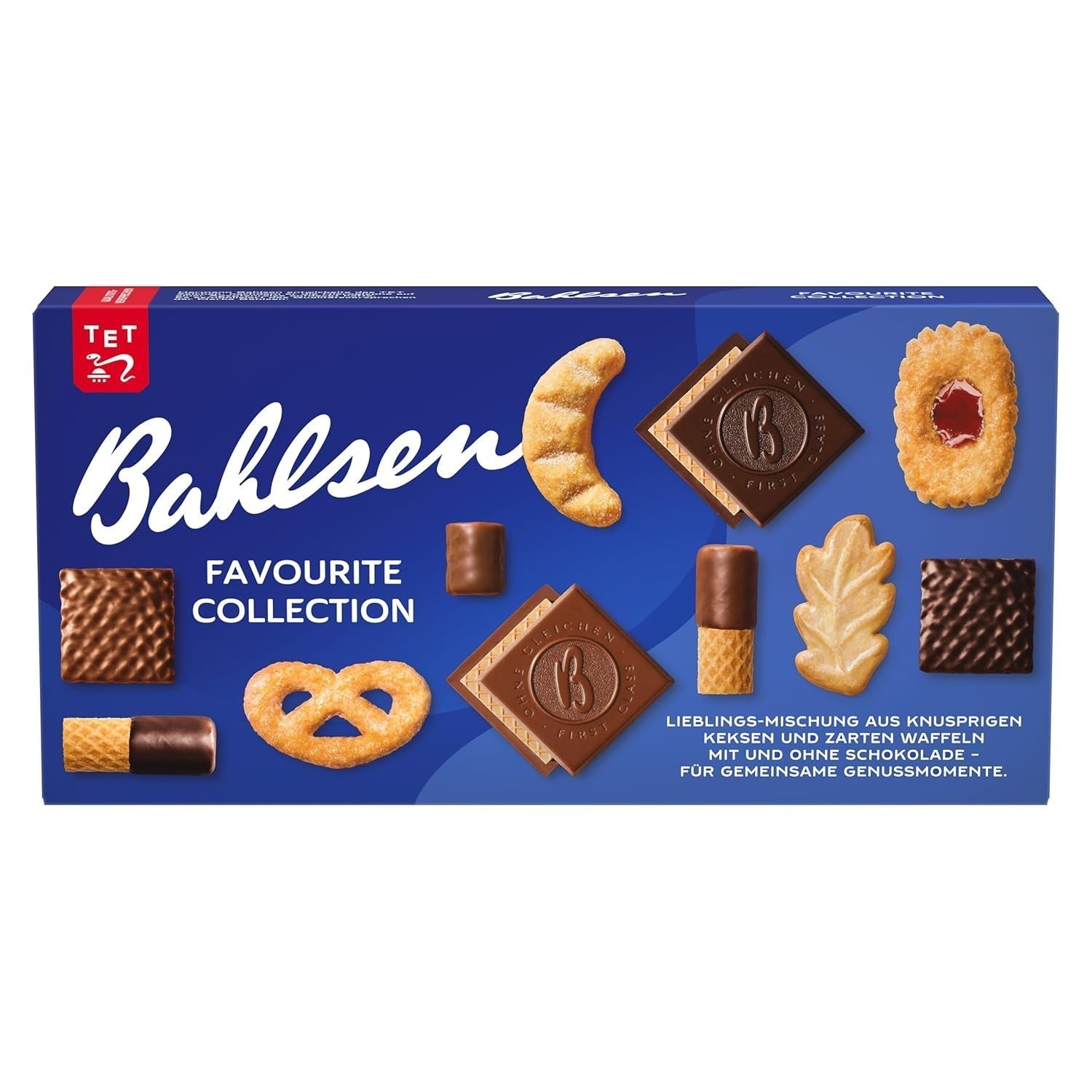 Bahlsen Favorite Collection S Pak van 6 knapperige koekjes en wafelmix pure chocolademelk (6 x 161 g / 966 g)