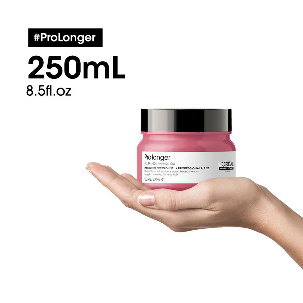 L'Oréal Professionnel Haarversterkend masker voor lang en dun haar met vulmiddel A-100 en aminozuren, Series Expert, Pro Longer Mask Haarmasker Naty Shop