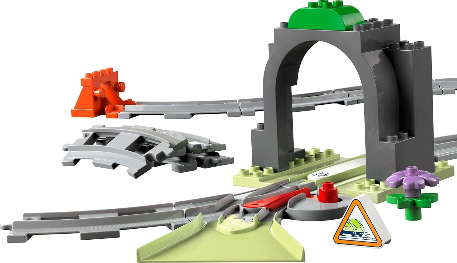 LEGO DUPLO Stadsspoortunnel en -rails - Uitbreidingsset, cadeau voor peuters, stimuleert de behendigheid, speelset voor autofans van 2 jaar oud, creatief leerspeelgoed 10425 Bouwsets Bekijk de LEGO-Store