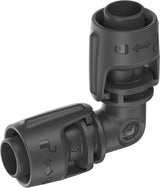 Gardena Micro-Drip-irrigatiesysteem L-stuk 13 mm (1/2"): pijpconnector voor het omkeren van 13 mm toevoerleidingen, gereedschapsloze montage, herbruikbaar (13202-20)