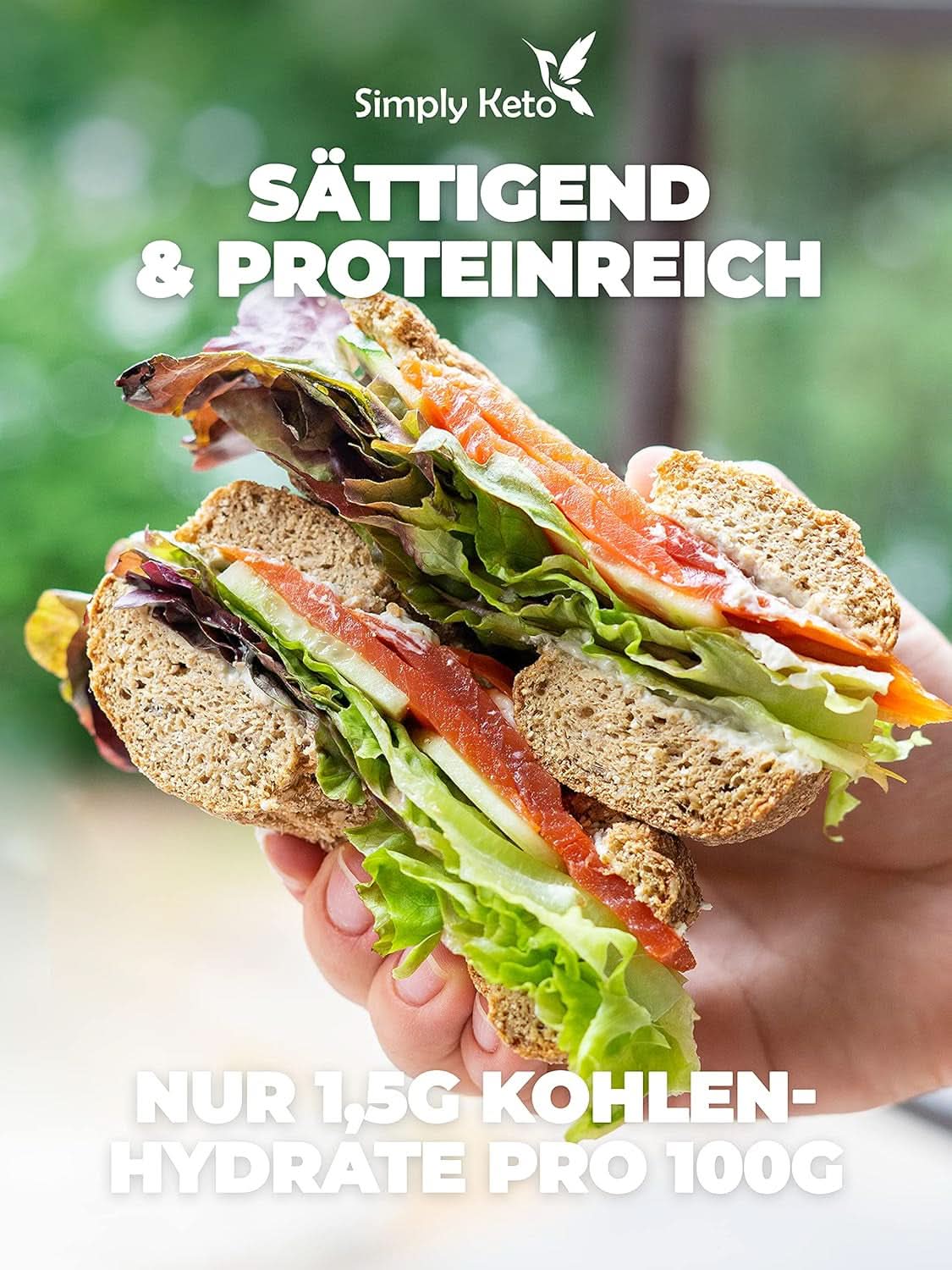 Simply Keto Lower Carb* Bagel Bakmix voor Koolhydraatarm* en ketogeen dieet - lactose- en glutenvrij - 335 gram Naty Shop Kitchen