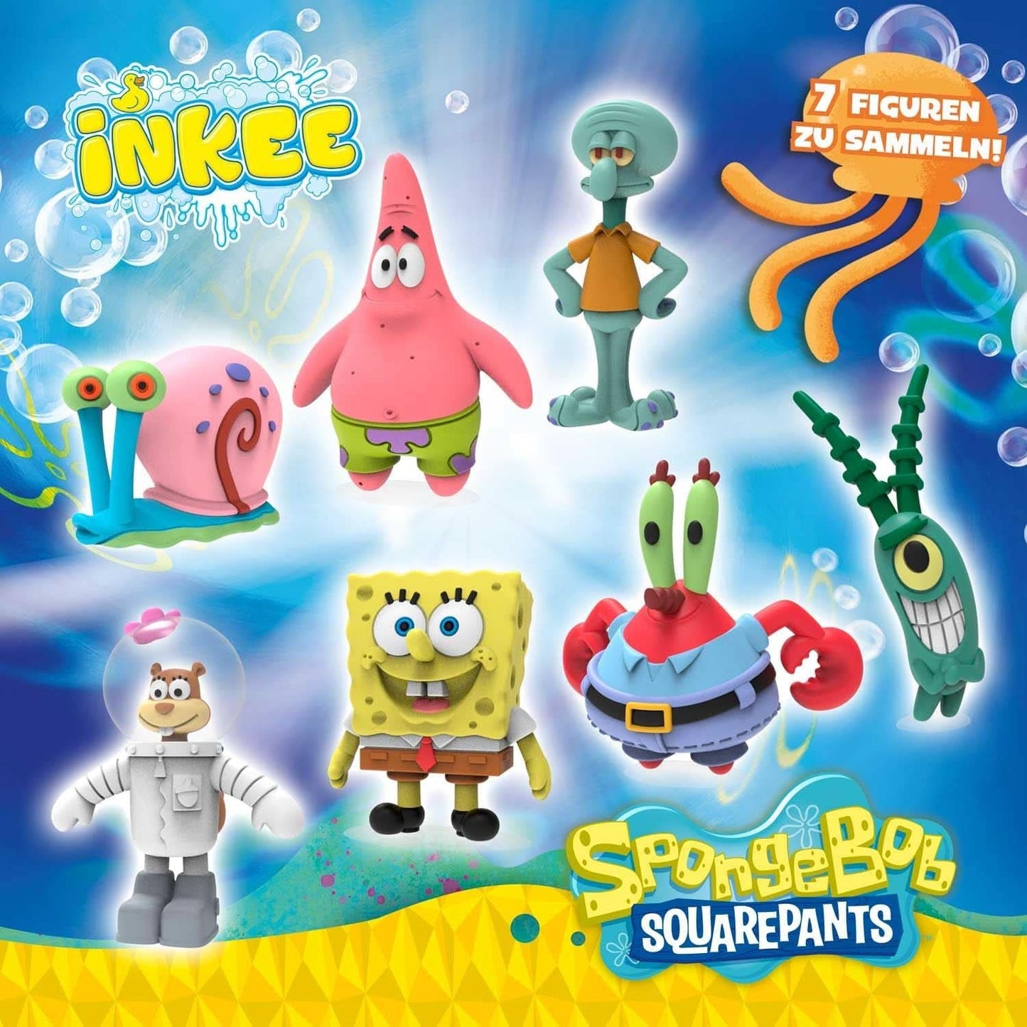 INKEE Spongebob Surprise Kids Bath Bomb Spongebob Squarepants verzamelobject 80 gram Naty Shop