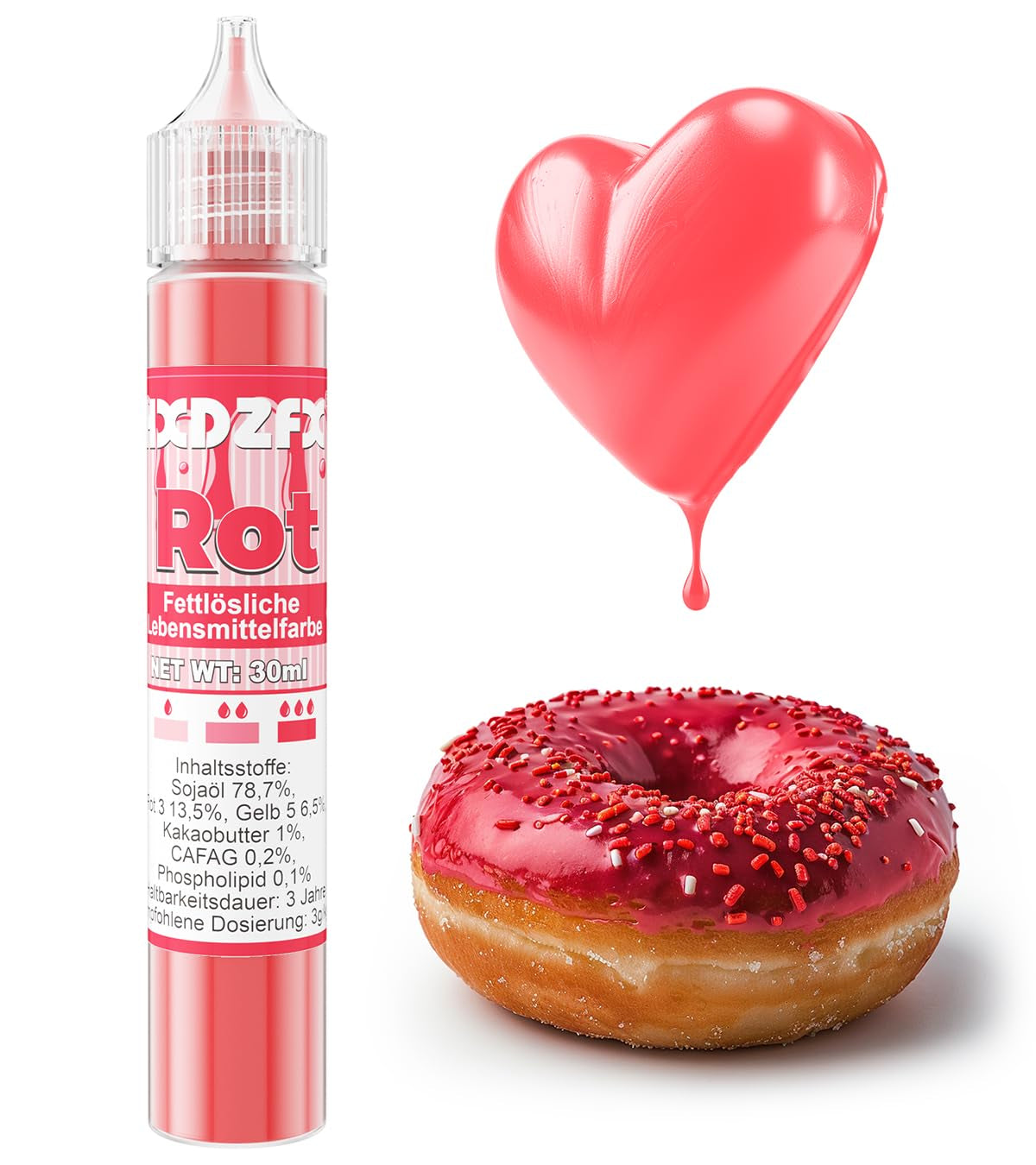 Vetoplosbare kleurstof - 30 ml geconcentreerde kleurstof op oliebasis voor chocolade kleurstofset voor taartdecoratie, fondant, botercrème, bakken, handwerk (marineblauw)