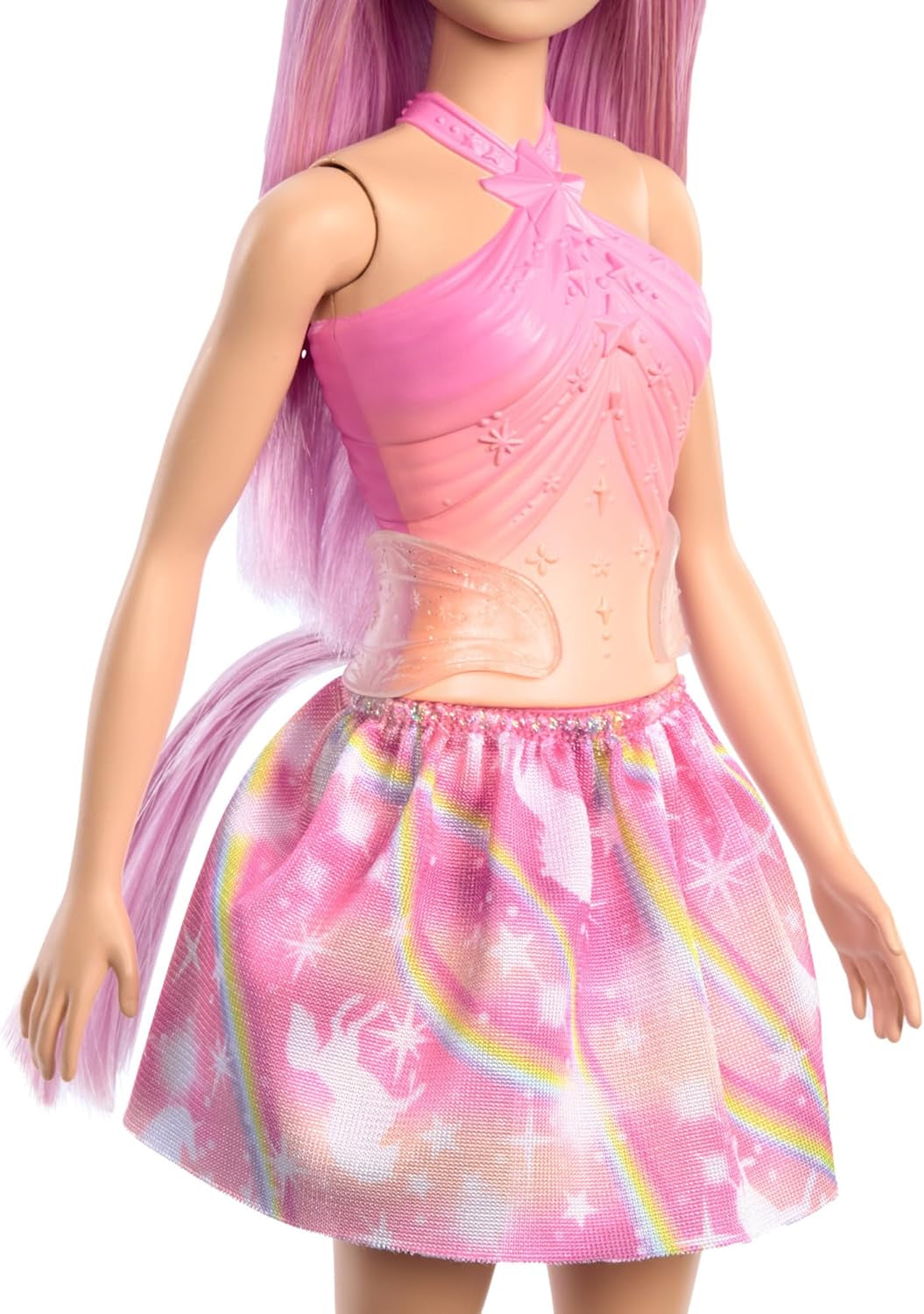 Barbie Eenhoornpoppen met kleurrijk fantasiehaar, outfits met kleurverloop en fantasieaccessoires rond het eenhoornthema, HRR13 Naty Shop Dolls