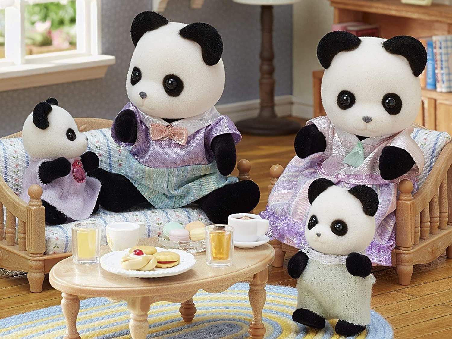 Sylvanian Families L5529 Panda Family - Poppenhuisfiguren