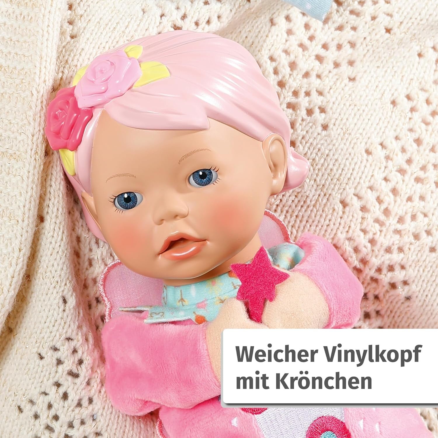 BABY born voor baby's Vergoeding Zachte lichaamspop met vingerzakken in armen 26 cm Hoge handpop 834695 Zapf Creation