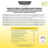 - Bio-Reis- en Quinoa-Pasta glutenvrij, Fusilli-Format - glutenvrije Pasta met Vollkornreismehl en weisser Quinoa aus biologische Anbau, vegan, Packung mit 3 Packungen à 350 g