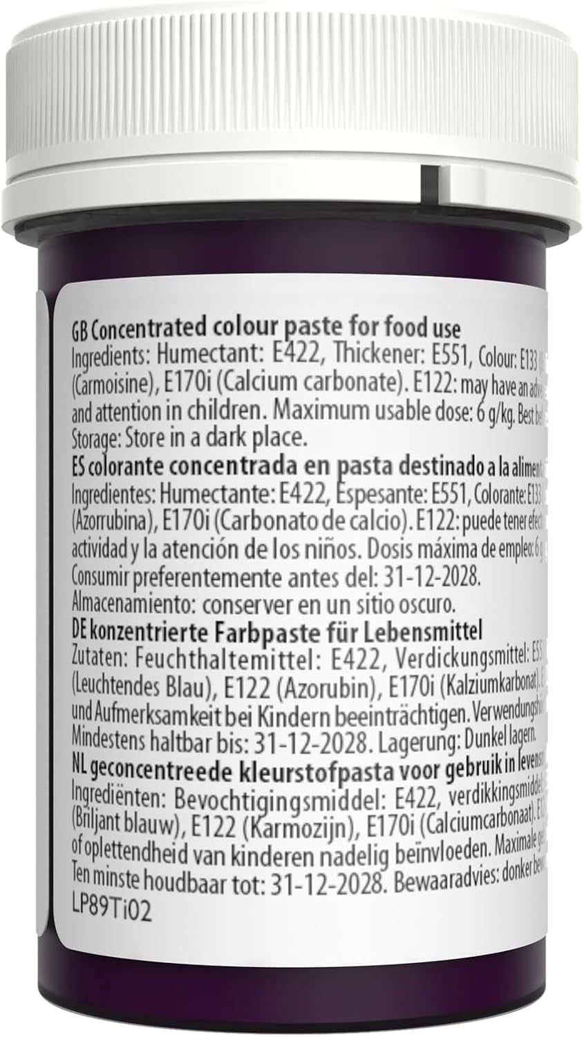 Sugarflair Pasta Voedselkleuring Pastel Magenta, Voedselkleuring voor Pasta, Fondant en Marsepein, Spectraal Geconcentreerde Kleuren - 25g