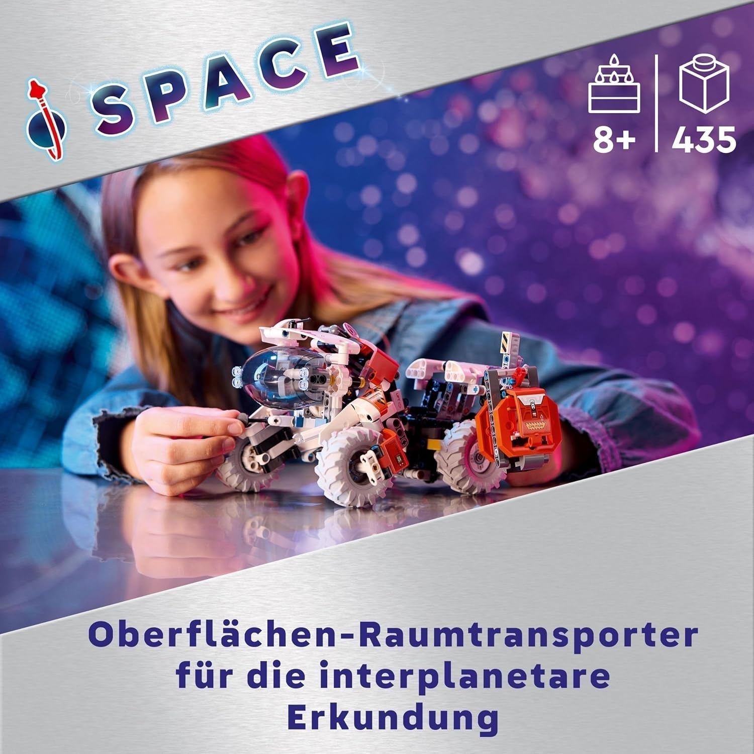 LEGO Technic LT78 Ruimtetransportvoertuig, ruimtebouwset voor verkenningsreizen en ruimteavonturen, fantasierijke speelervaring voor jongens en meisjes, cadeau voor kinderen vanaf 8 jaar oud 42178 Bouwsets Besuche den LEGO-Store