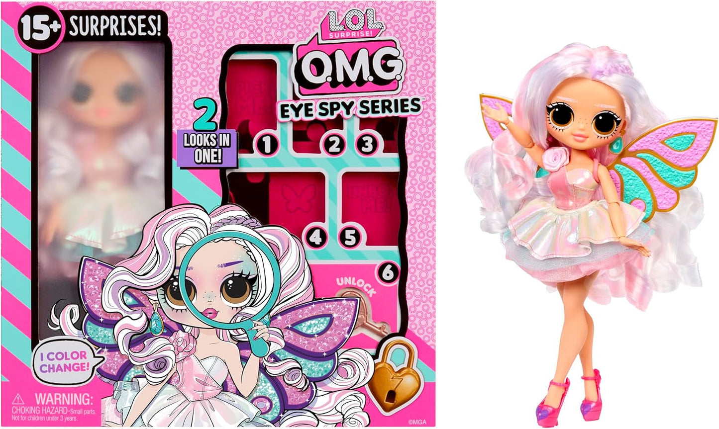 LOL Verrassing! OMG Eye Spy Series - Fee - Inclusief 1 pop met outfit en accessoires, puzzels oplossen en verrassende ontdekkingen, 4 verzamelpoppen