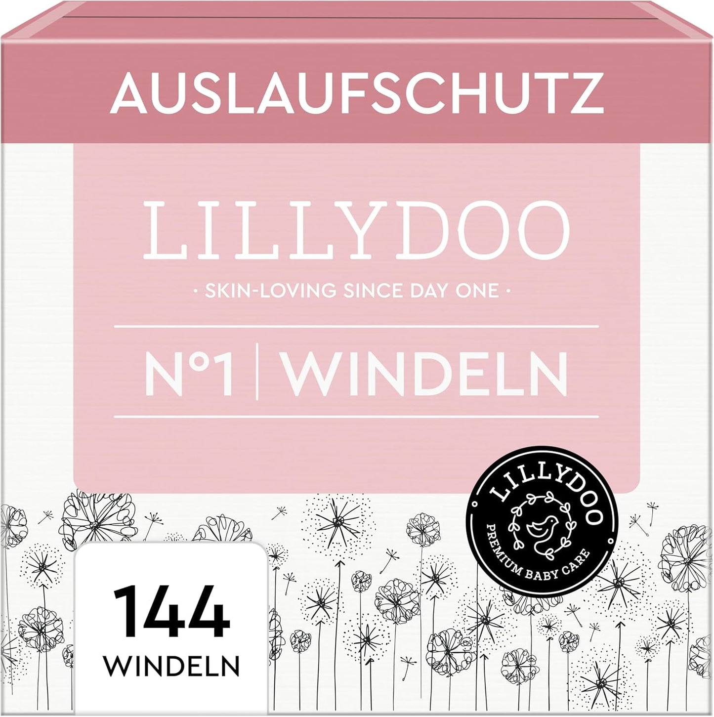 LILLYDOO Babyluiers Huidvriendelijk - Maat 3 (6-10kg), 29 stuks, Betrouwbare lekbescherming, Zacht, Geurvrij en Lotionvrij voor gevoelige huid, Dermatologisch getest