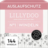 LILLYDOO Babyluiers Huidvriendelijk - Maat 3 (6-10kg), 29 stuks, Betrouwbare lekbescherming, Zacht, Geurvrij en Lotionvrij voor gevoelige huid, Dermatologisch getest
