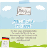 MjAMjAM - Premium natvoer voor katten - Malse eend en gevogelte met heerlijke wortelen, 1 pakje (1 x 400 g), graanvrij met extra vlees