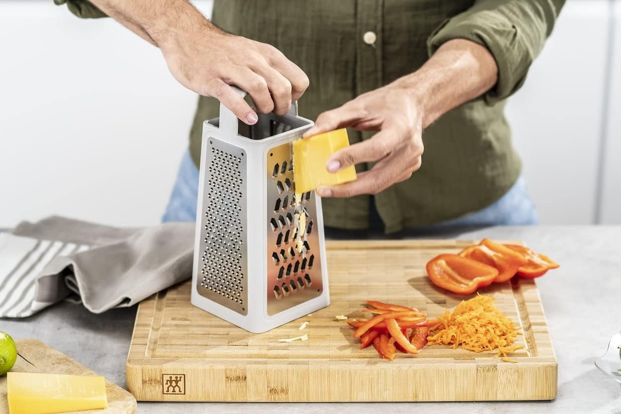 ZWILLING Z-Cut vierkante rasp, multifunctioneel, roestvrijstalen mes Dunschiller Naty Shop