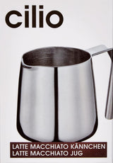 Cilio 0000201383 Latte Macchiato karaf, roestvrij staal, zilver, 6,4 x 7,4 x 7,6 cm