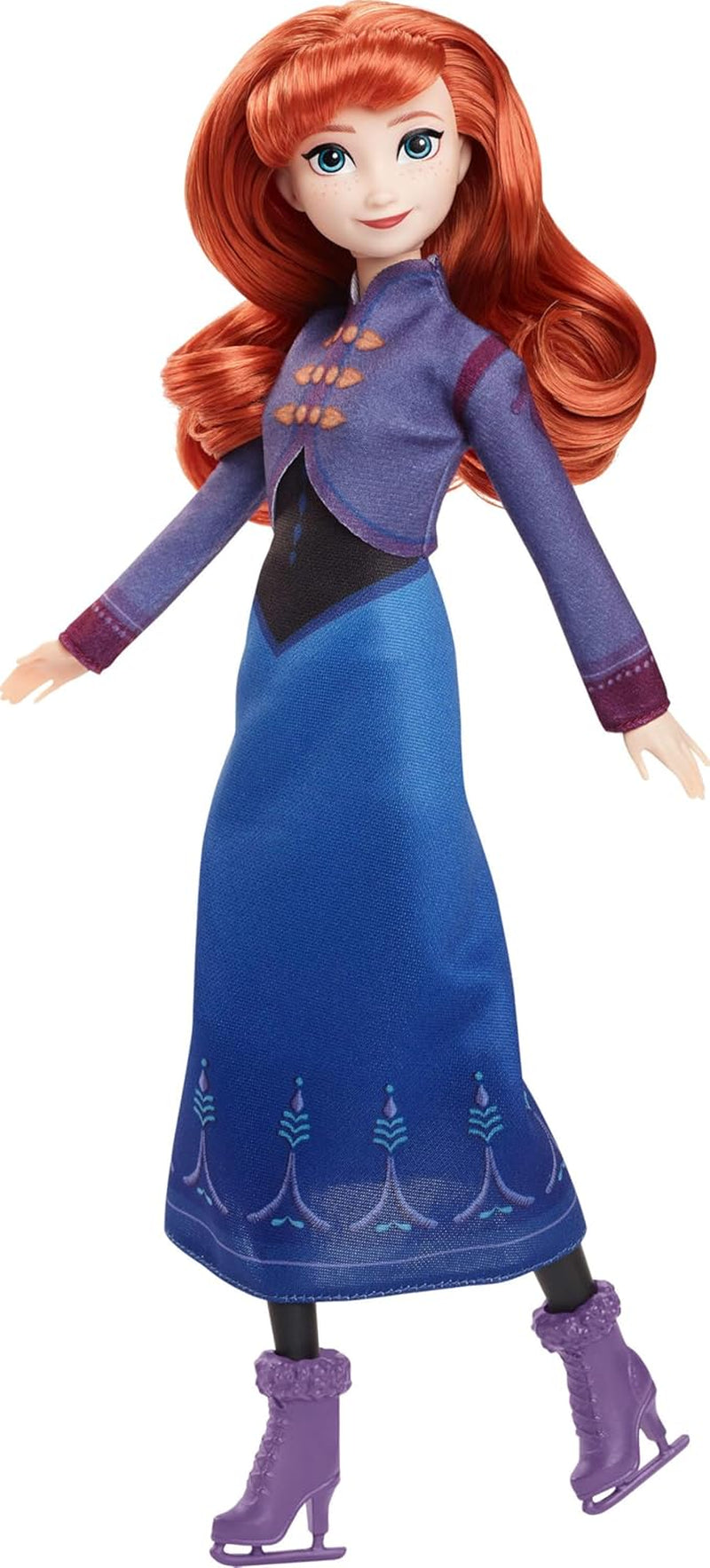 Mattel Disney The Ice Queen Elsa Doll, The Ice Queen Doll, gekamd blond haar, meubels, uitneembare schoenen, Disney-cadeaus, speelgoed vanaf 3 jaar oud, HLW47 Dolls Naty Shop Anna Eisläuferin look