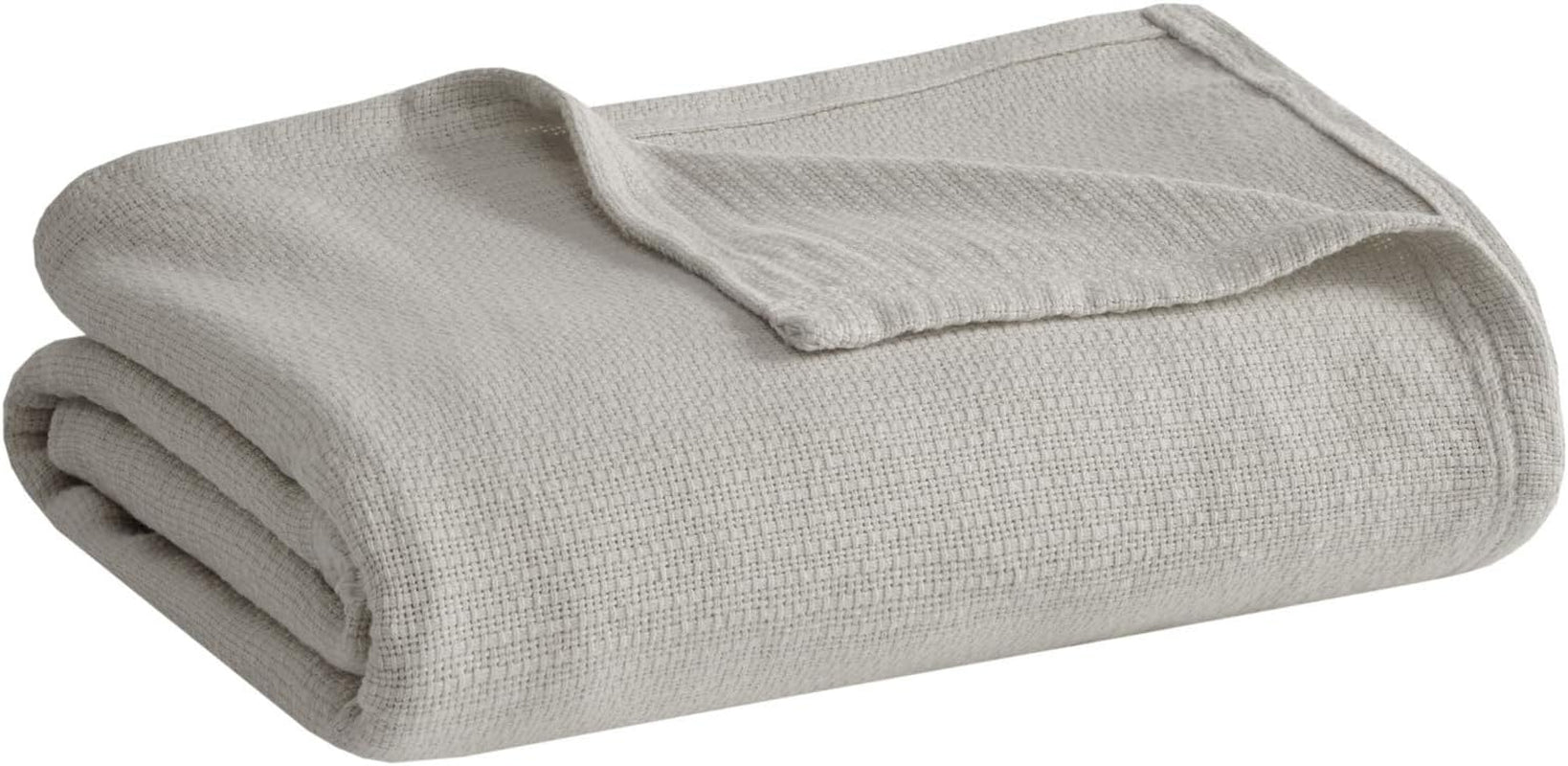 Madison Park Freshspun Wicker Twin grijze katoenen deken Madison Park bedden en dekens