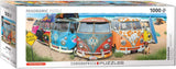 VW Bus - Combinatie (legpuzzel): Panoramapuzzel, 1000 puzzel Naty Shop Standaardtitel