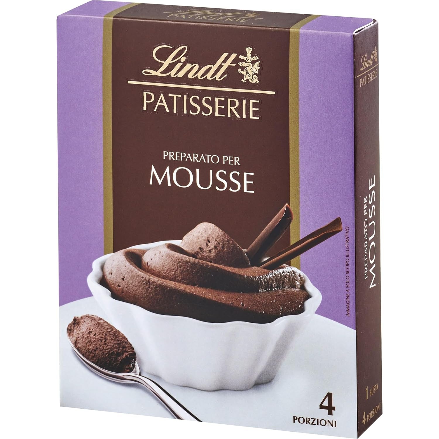 Lindt Schokolade - PATISSERIE Chocolademousse | 6 X 110G | Backmischung Für 4 Portionen Fluffige Mousse Al Cioccolato Aus Finester Schokolade | Patisserie | Backmix | Schokoladengeschenk Mix voor bakken en koken Naty Shop Standaardtitel